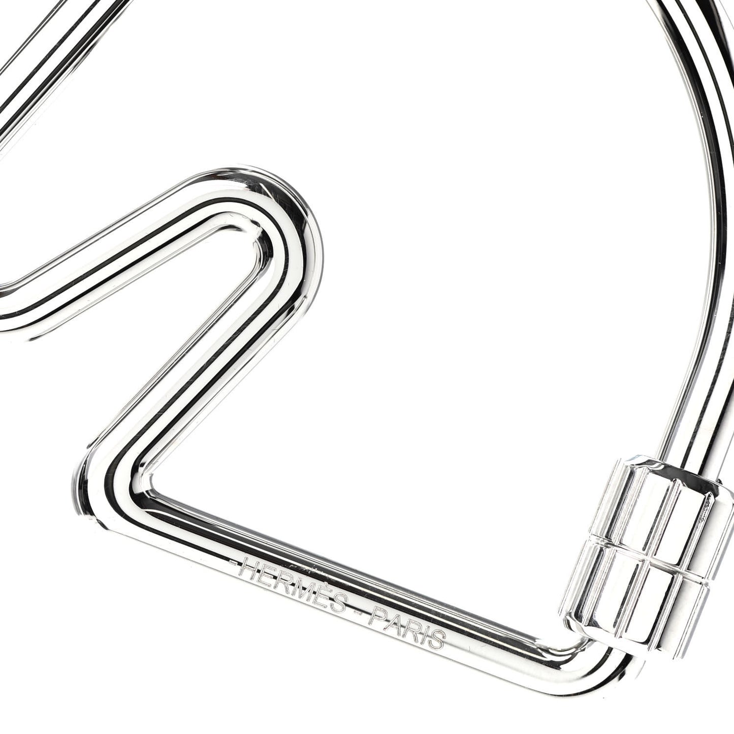 Palladium Cheval Key Ring