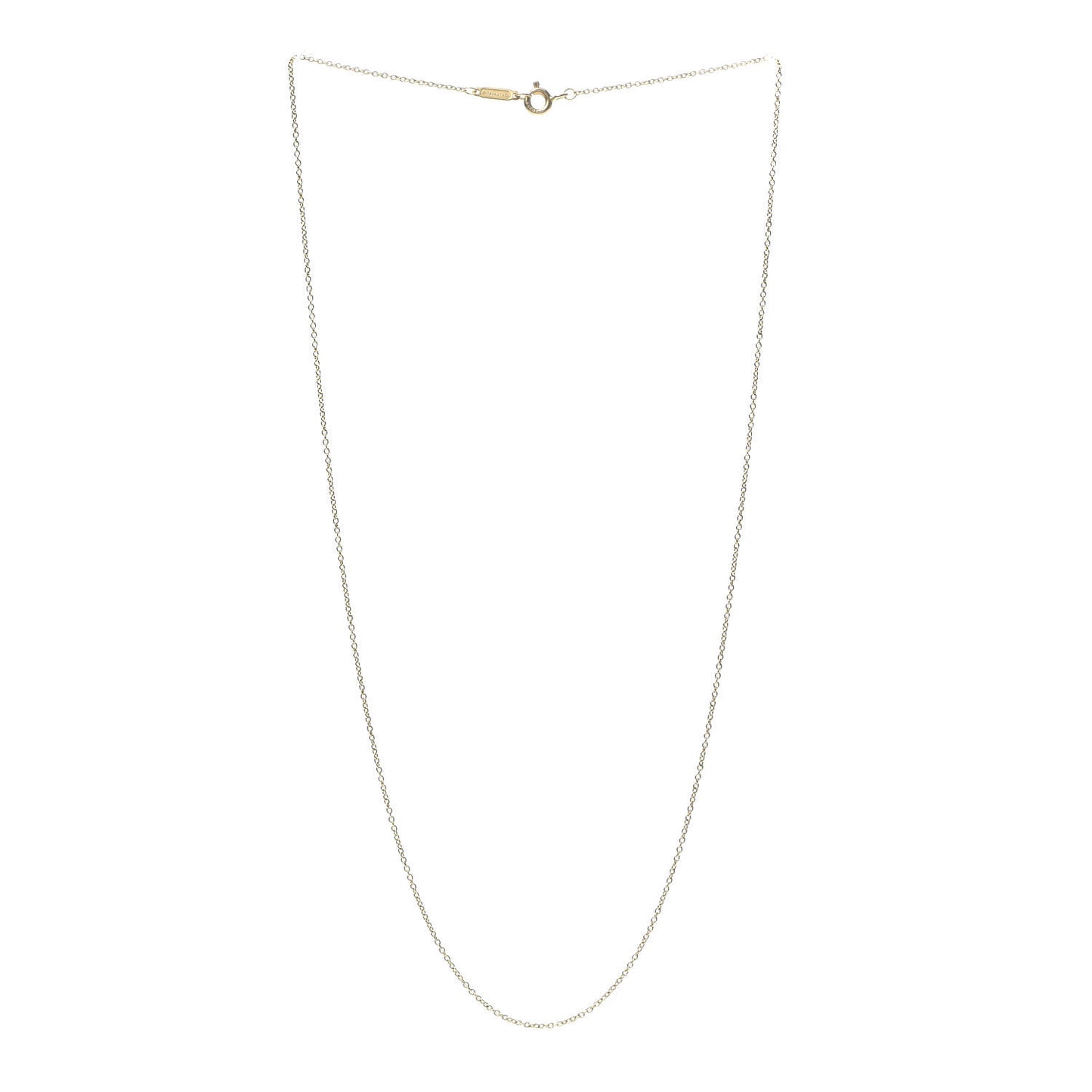 18K Yellow Gold Chain Necklace 18"