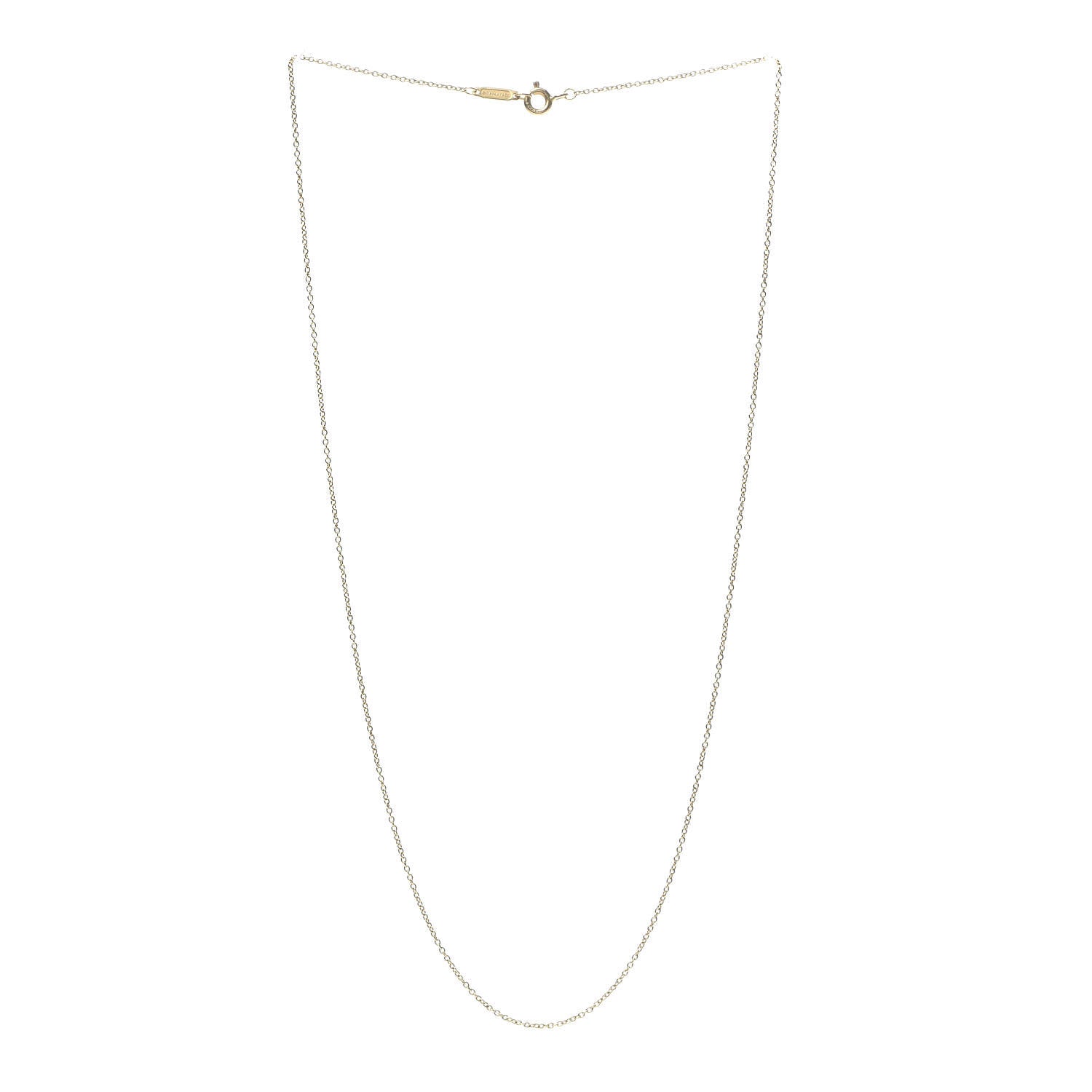Tiffany 18K Yellow Gold Chain Necklace 18" 3 of 5
