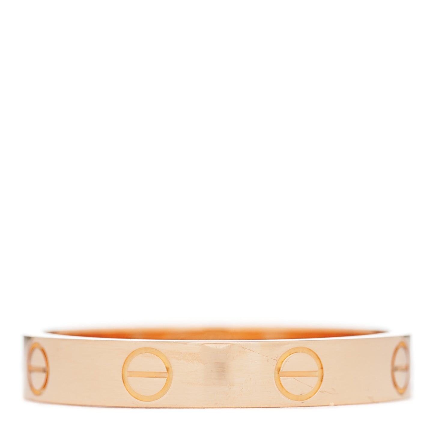 18K Pink Gold 3.5mm LOVE Wedding Band Ring 60 9