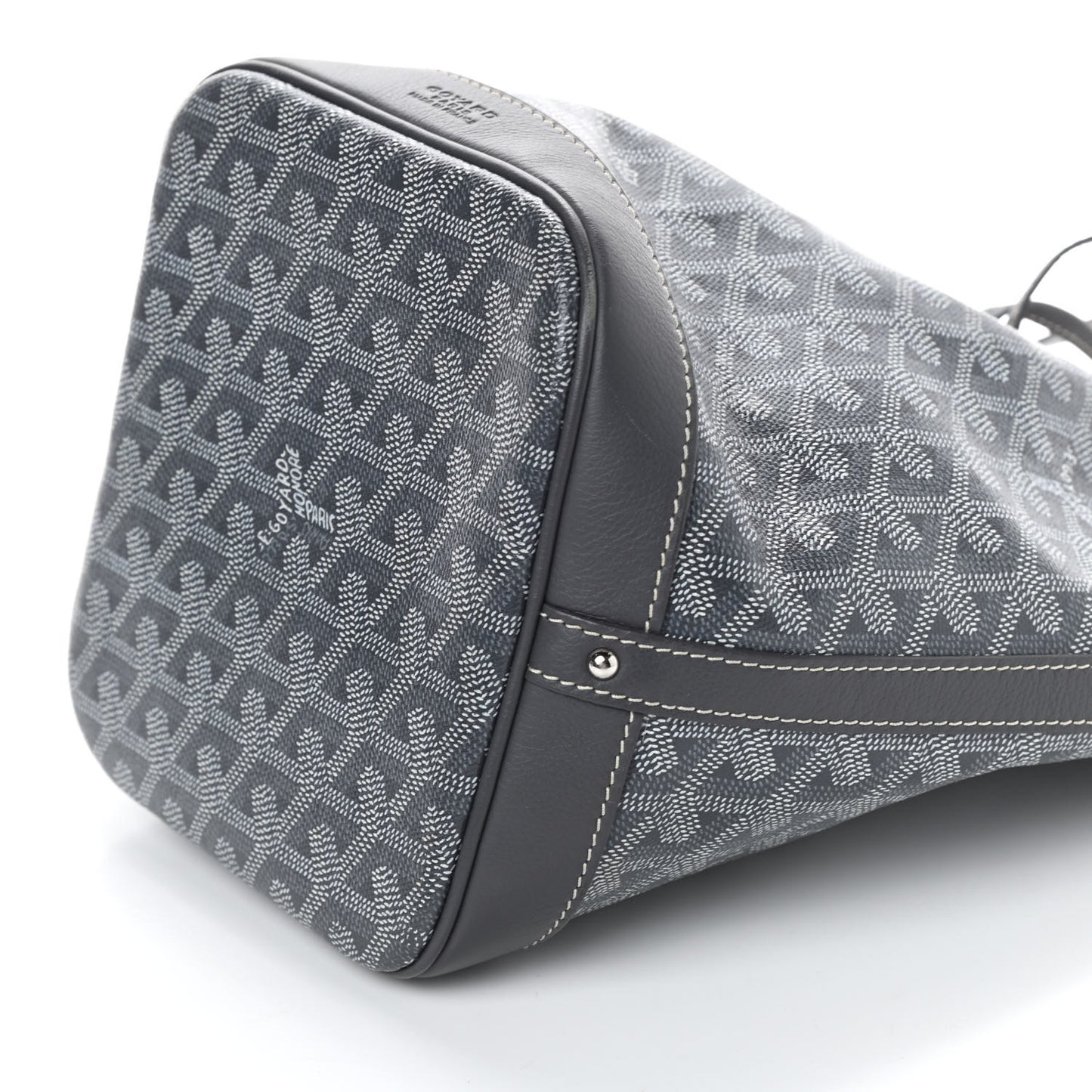 Goyardine Petit Flot Bucket Bag PM Grey