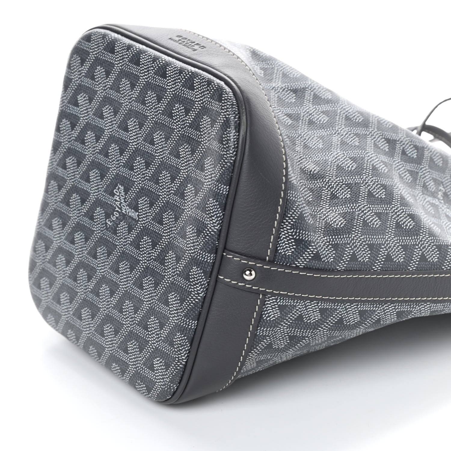 Goyard Goyardine Petit Flot Bucket Bag PM Grey 8 of 9