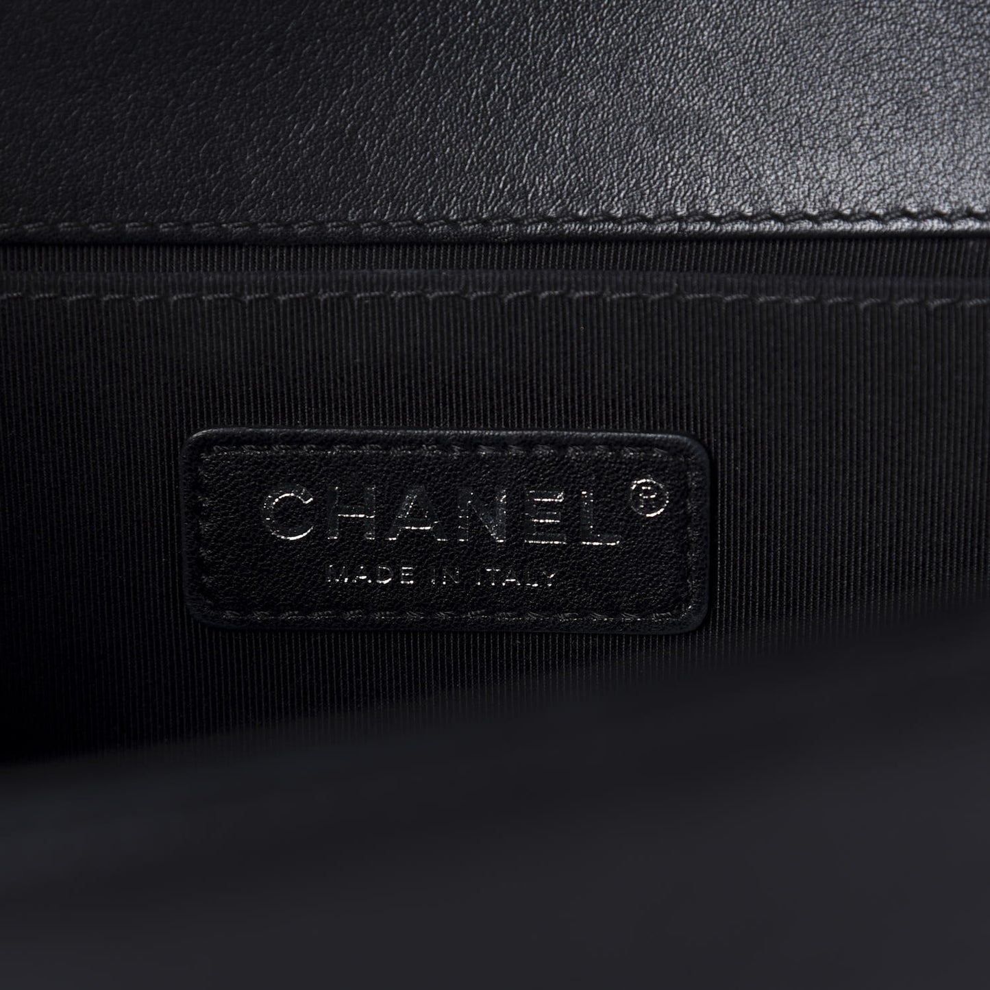 Calfskin Pleated Medium Boy In Rome Flap Black White