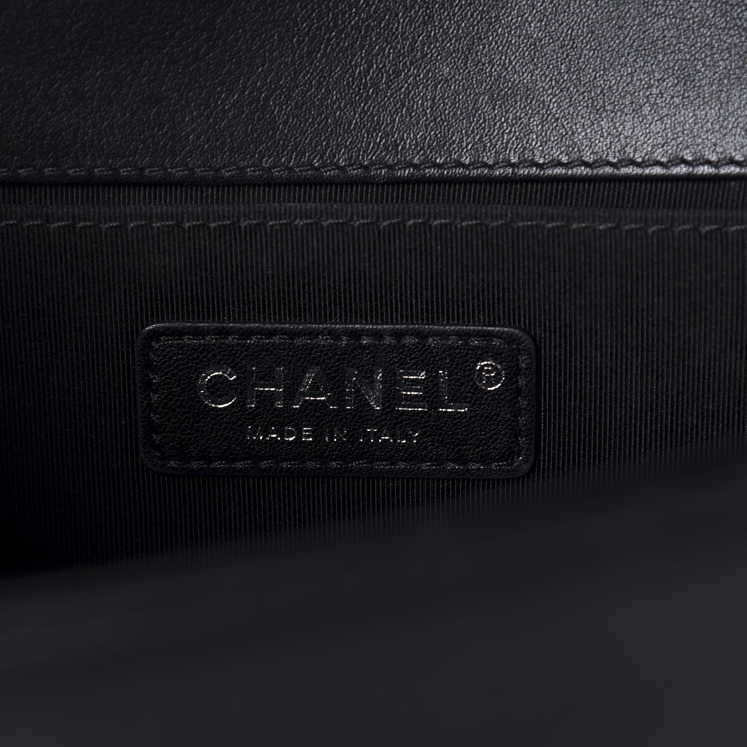 Chanel Calfskin Pleated Medium Boy In Rome Flap Black White 9 of 12