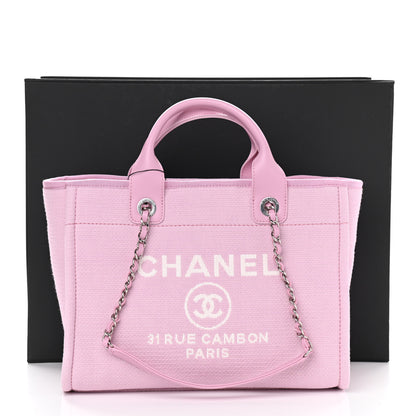 Chanel Mixed Fibers Small Deauville Tote Pink 12 of 12