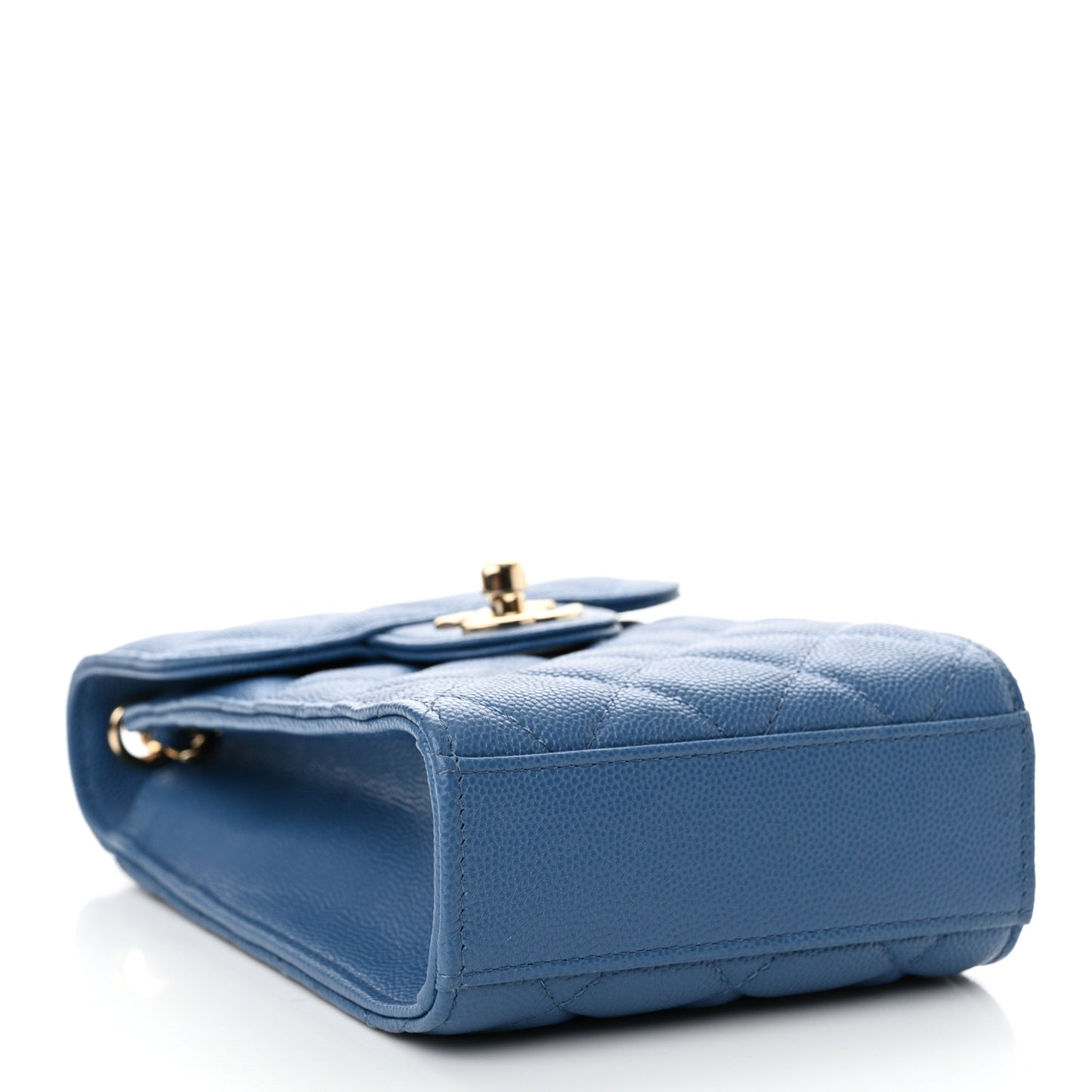 Caviar Quilted Classic Phone Holder Blue