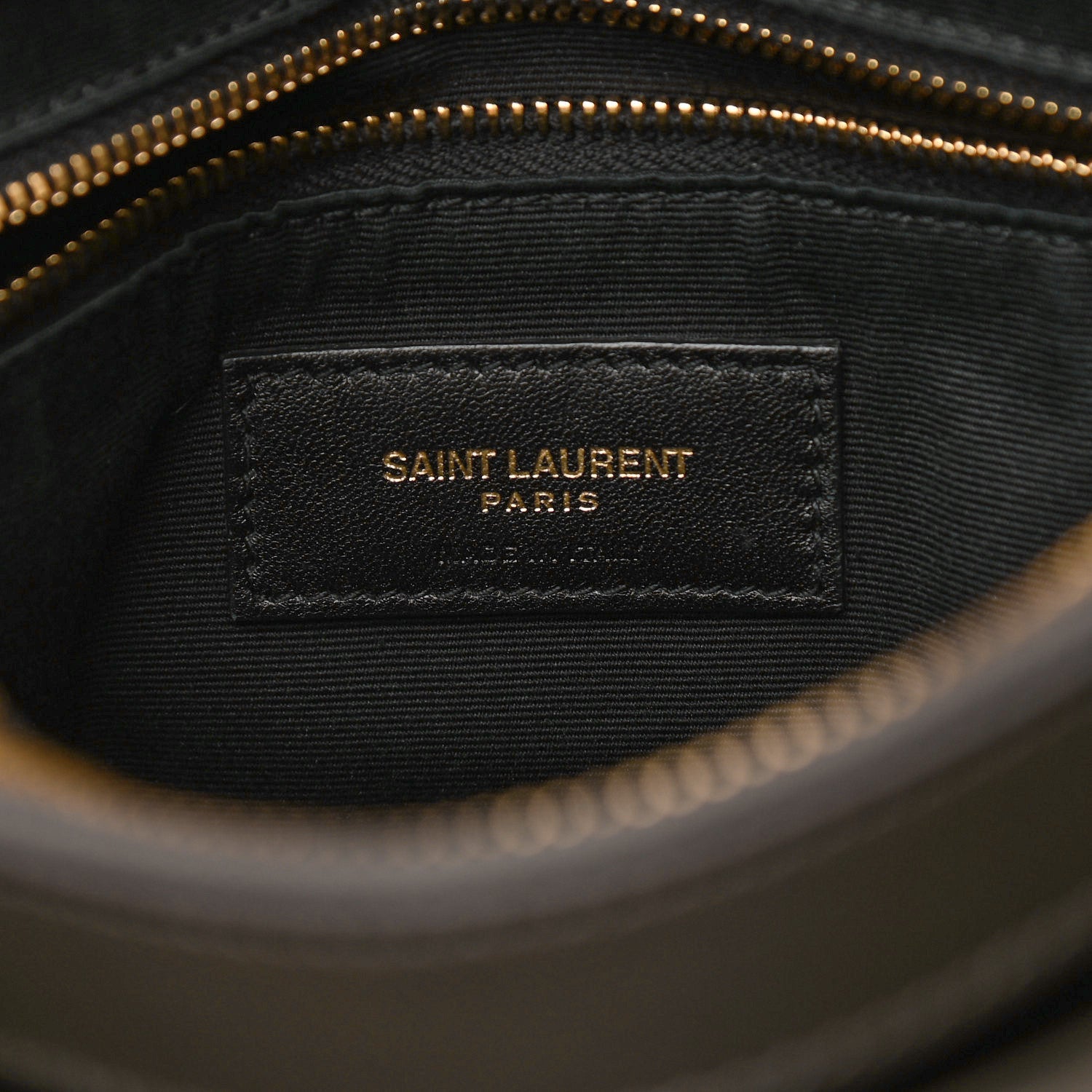 Saint Laurent Calfskin Y Quilted Monogram Medium Loulou Chain Satchel Dark Khaki 6 of 12