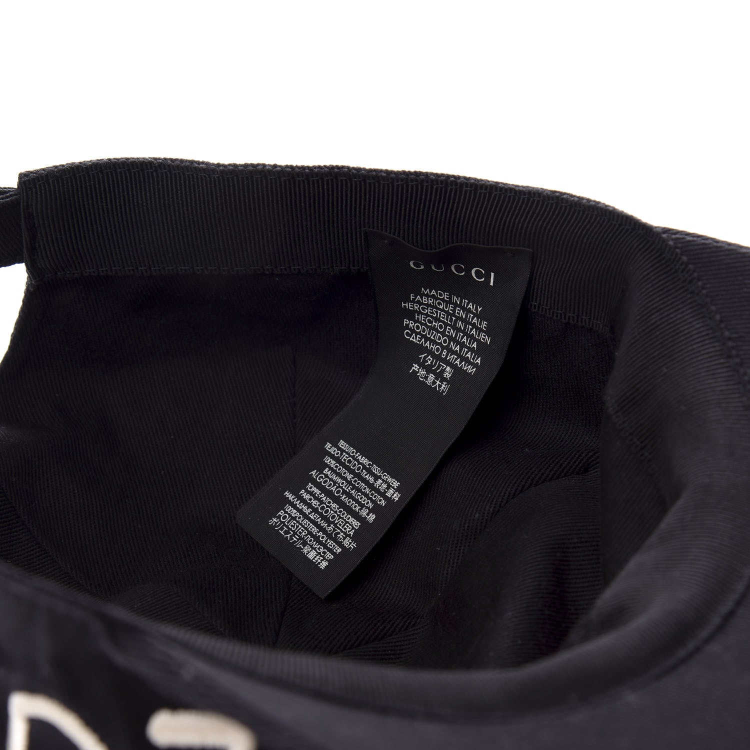 Gucci Cotton Loved Baseball Hat XL Black 8 of 8