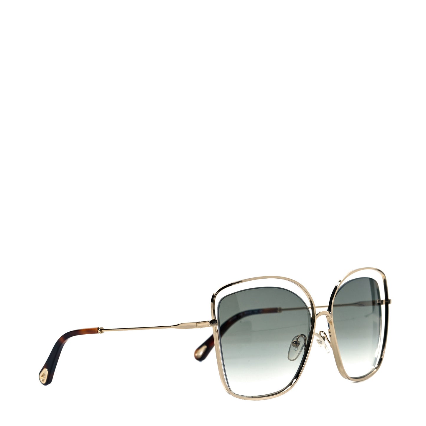 Poppy Cutout Square Sunglasses CE133S Havana Brown