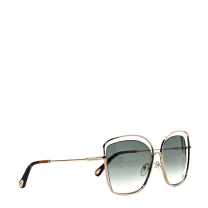 Chloe Poppy Cutout Square Sunglasses CE133S Havana Brown 5 of 6