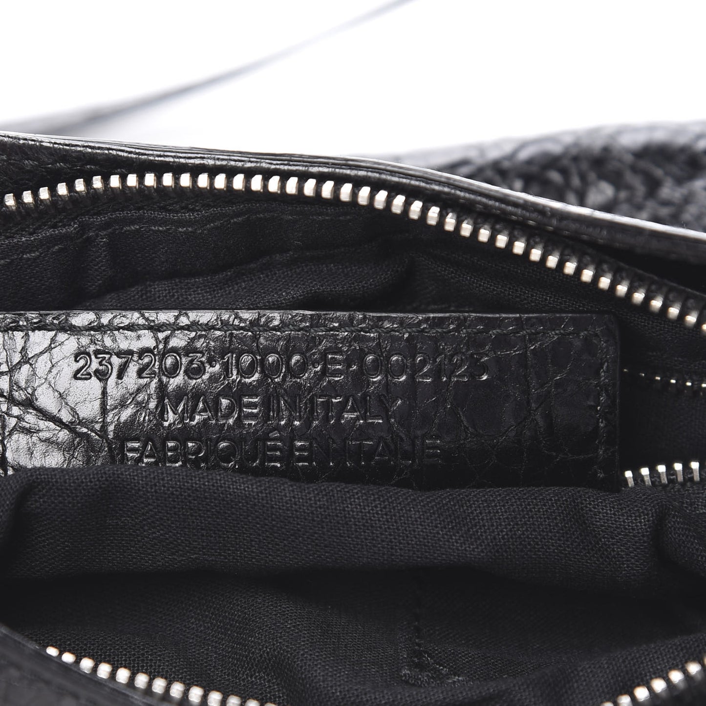 Agneau Giant 12 Silver Hardware Hip Black
