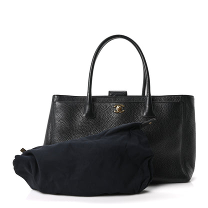 Chanel Calfskin Cerf Executive Shopper Tote Black 4 of 21