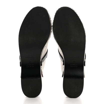 Hermes H Canvas Calfskin Carlotta Mules 39 Prunoir Black 6 of 9