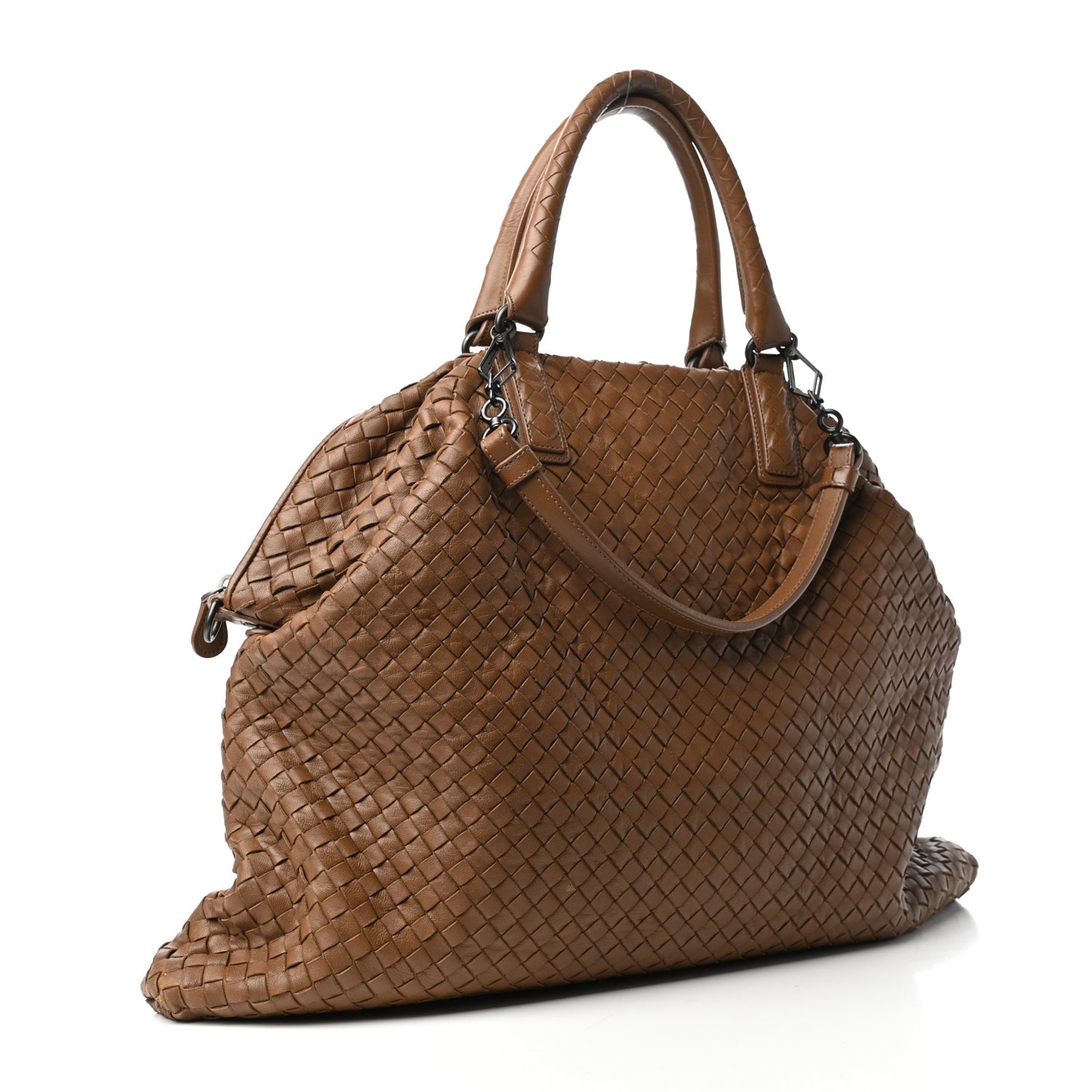 Nappa Intrecciato Maxi Convertible Tote Chene