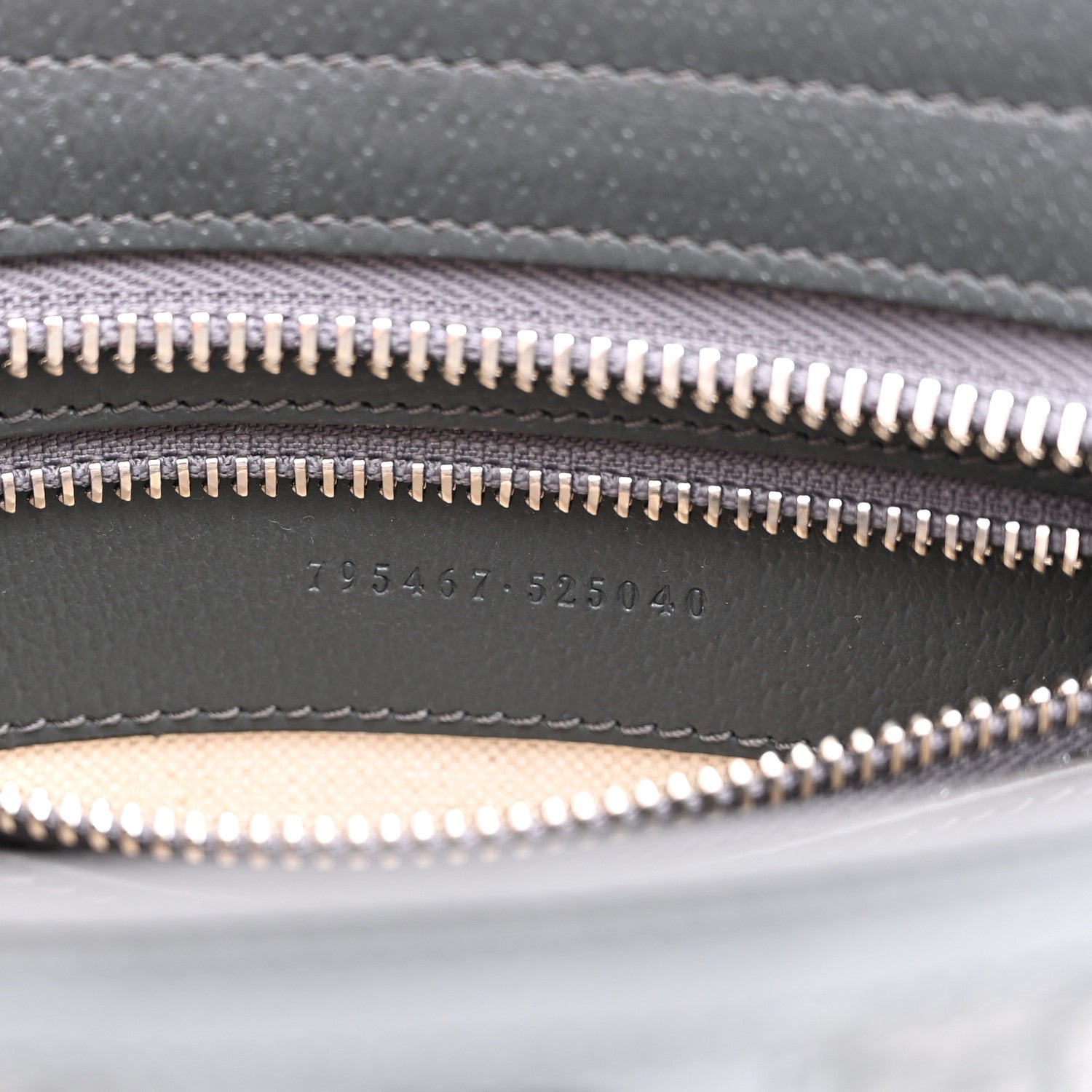 Gucci GG Supreme Monogram Textured Dollar Calfskin Web Small Ophidia Shoulder Bag  Grey Black Graphite Grey 7 of 10