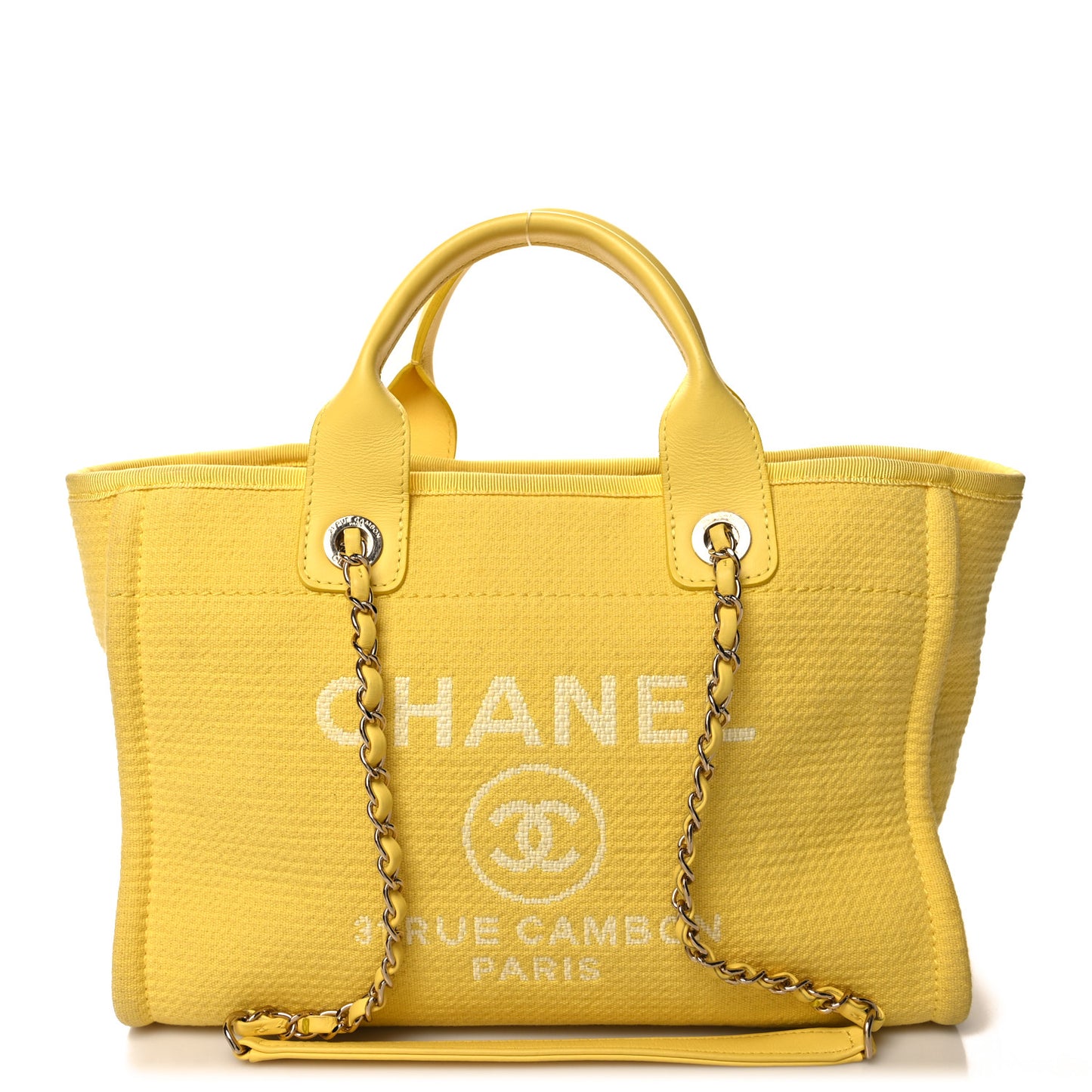 Mixed Fibers Small Deauville Tote Yellow