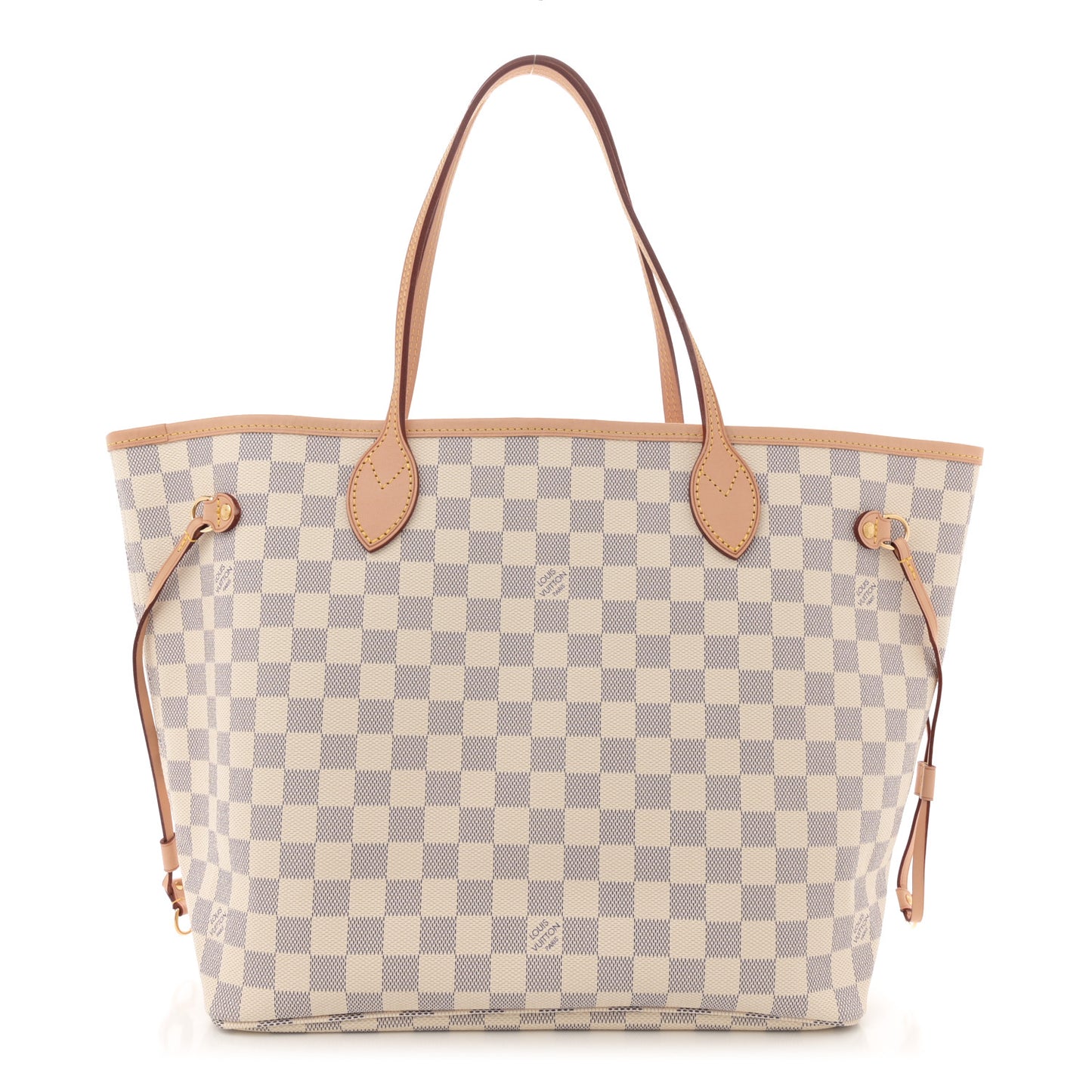 Damier Azur Neo Neverfull MM Rose Ballerine