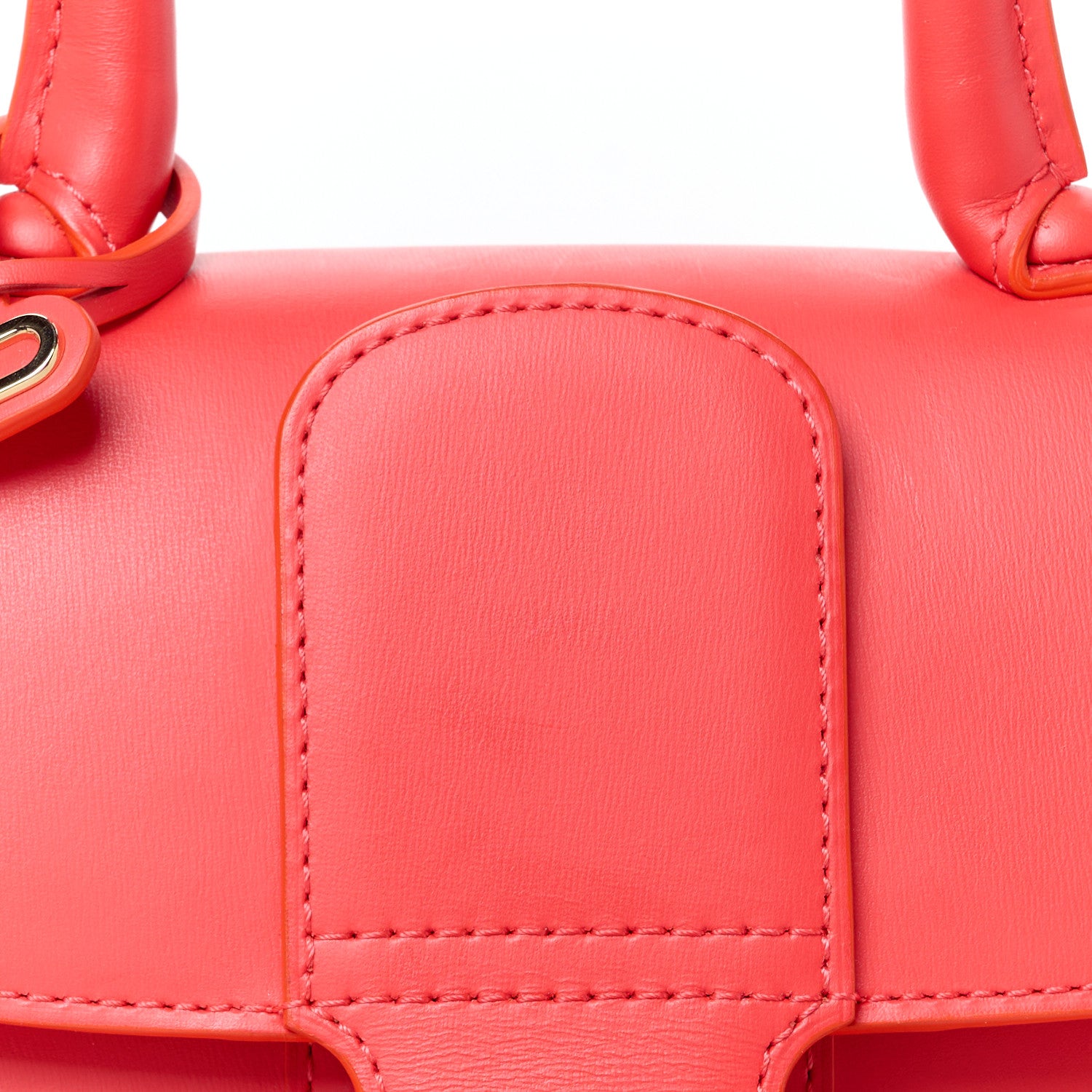 Delvaux Box Calfskin Mini Brillant Satchel Coral 10 of 12