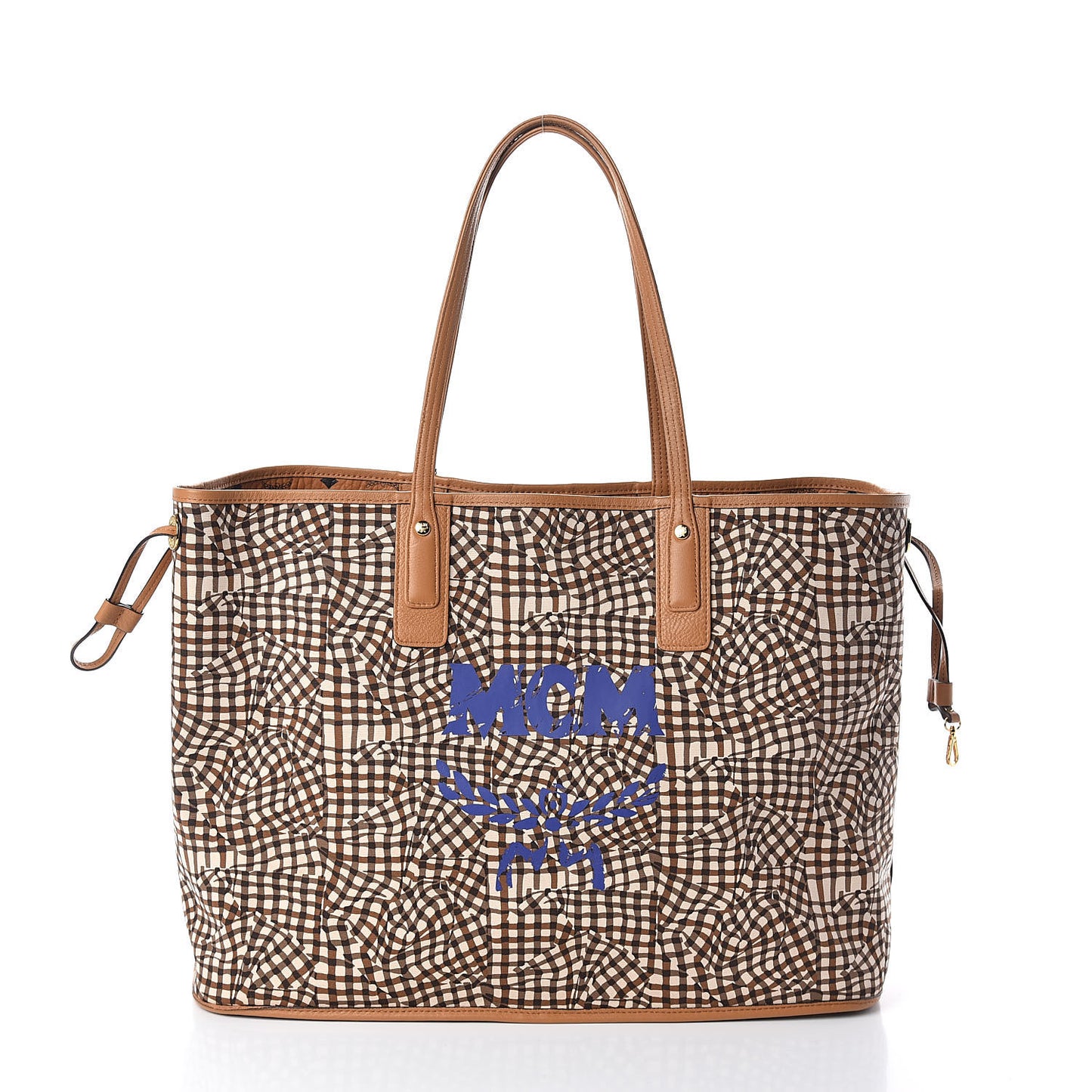 Visetos Large Liz Reversible Shopper Tote Cognac