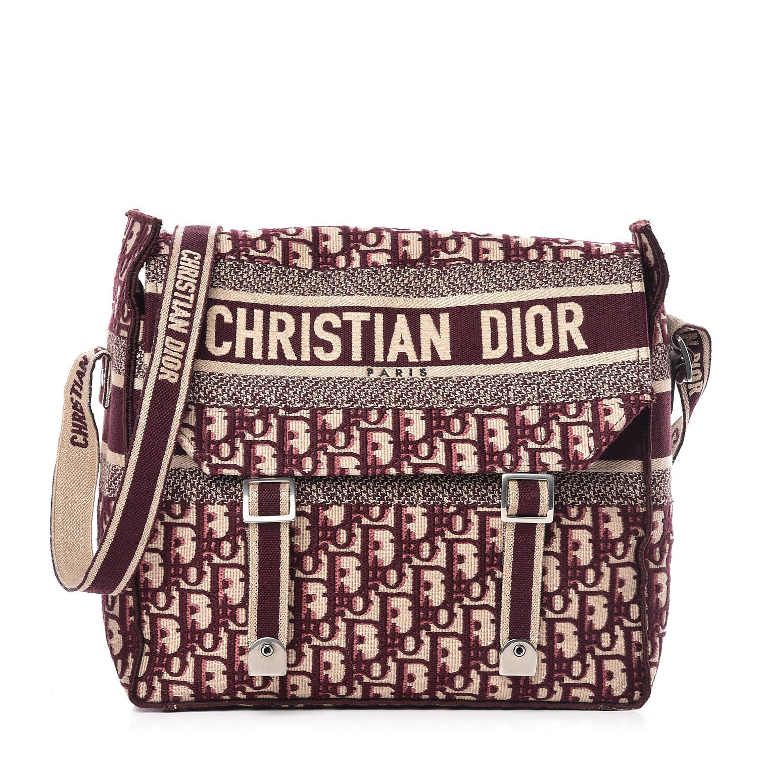 Christian Dior Oblique Medium Diorcamp Messenger Bordeaux 1 of 9