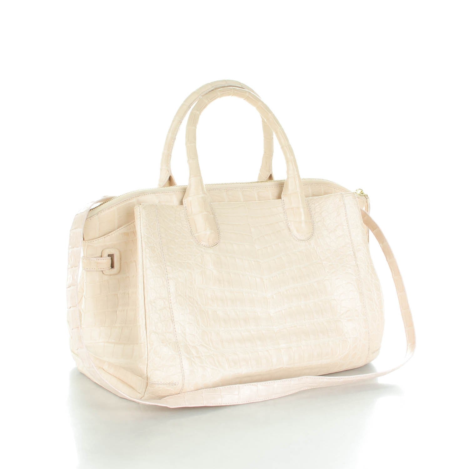 Nancy Gonzalez Crocodile Cristina Satchel Light Pink 3 of 6