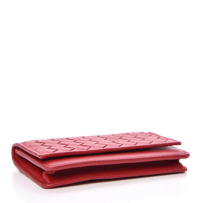Bottega Veneta Nappa Intrecciato Card Holder Red 4 of 8