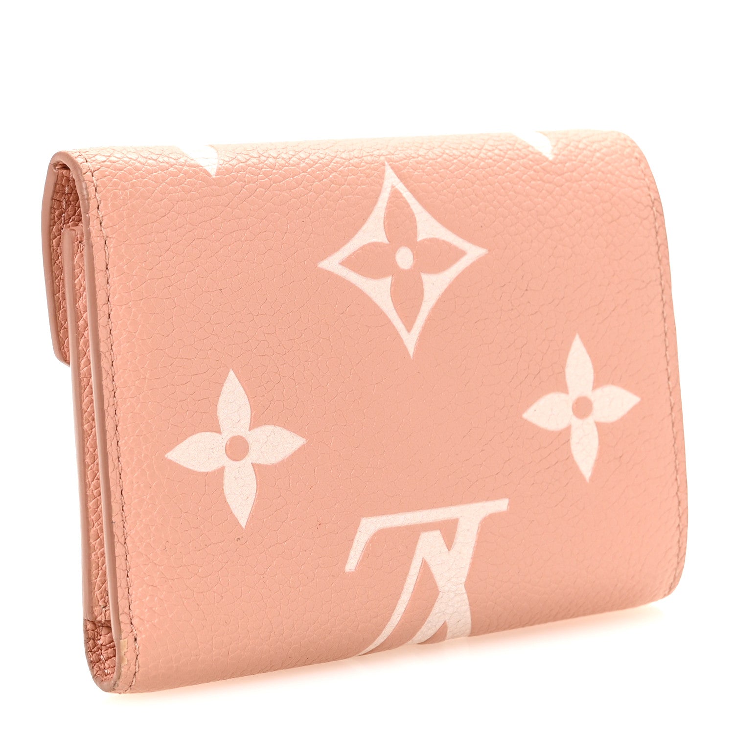 Louis Vuitton Empreinte Monogram Giant Victorine Wallet Rose Trianon Creme 3 of 7