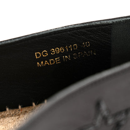 Saint Laurent Nappa Sequins Star Espadrilles 40 Black 8 of 10