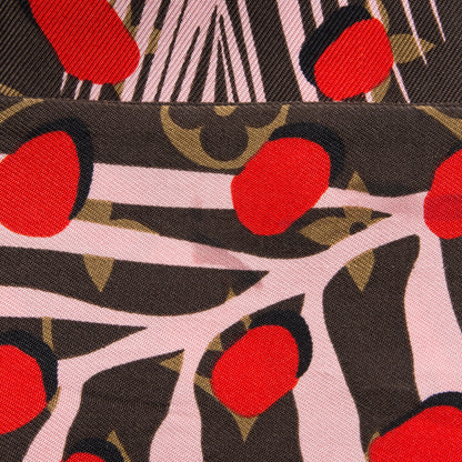 Louis Vuitton Silk Monogram Jungle Dots Bandeau Sugar Pink Poppy 5 of 5