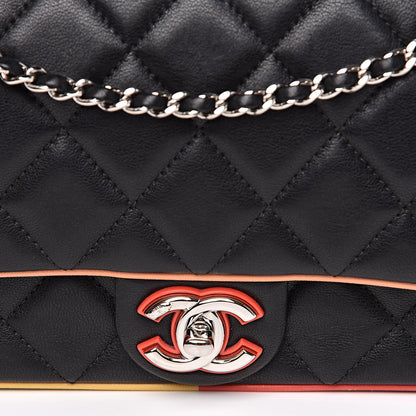 Chanel Lambskin Plexiglass Quilted Small Cuba Color Flap Black Multicolor 11 of 15