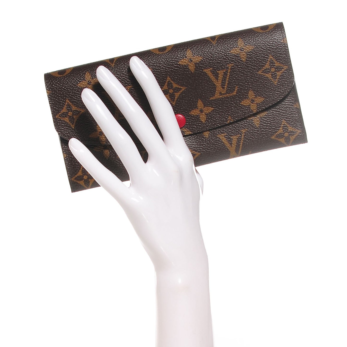 Monogram Emilie Wallet Red