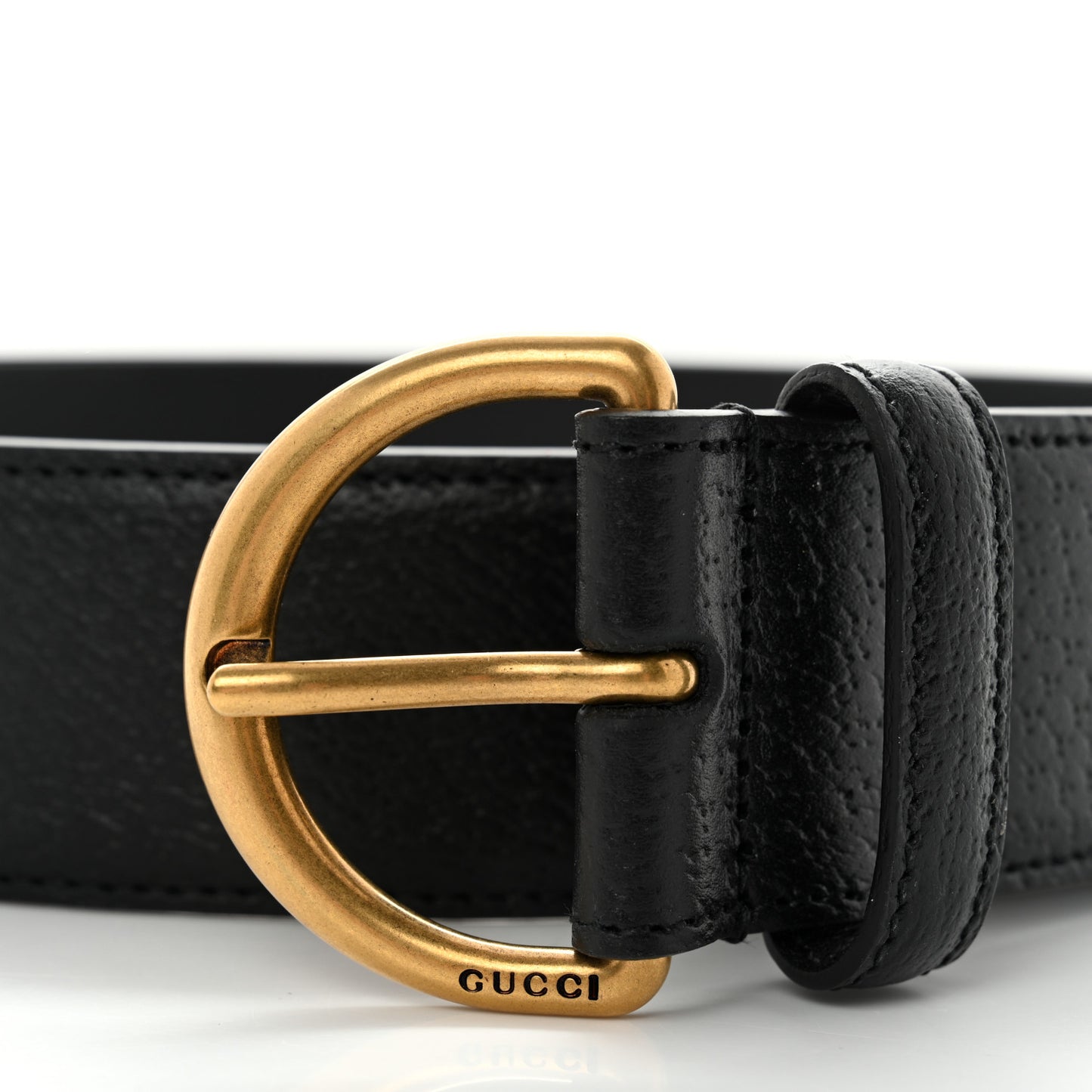 Textured Dollar Calfskin 40mm Belt 95 38 Black