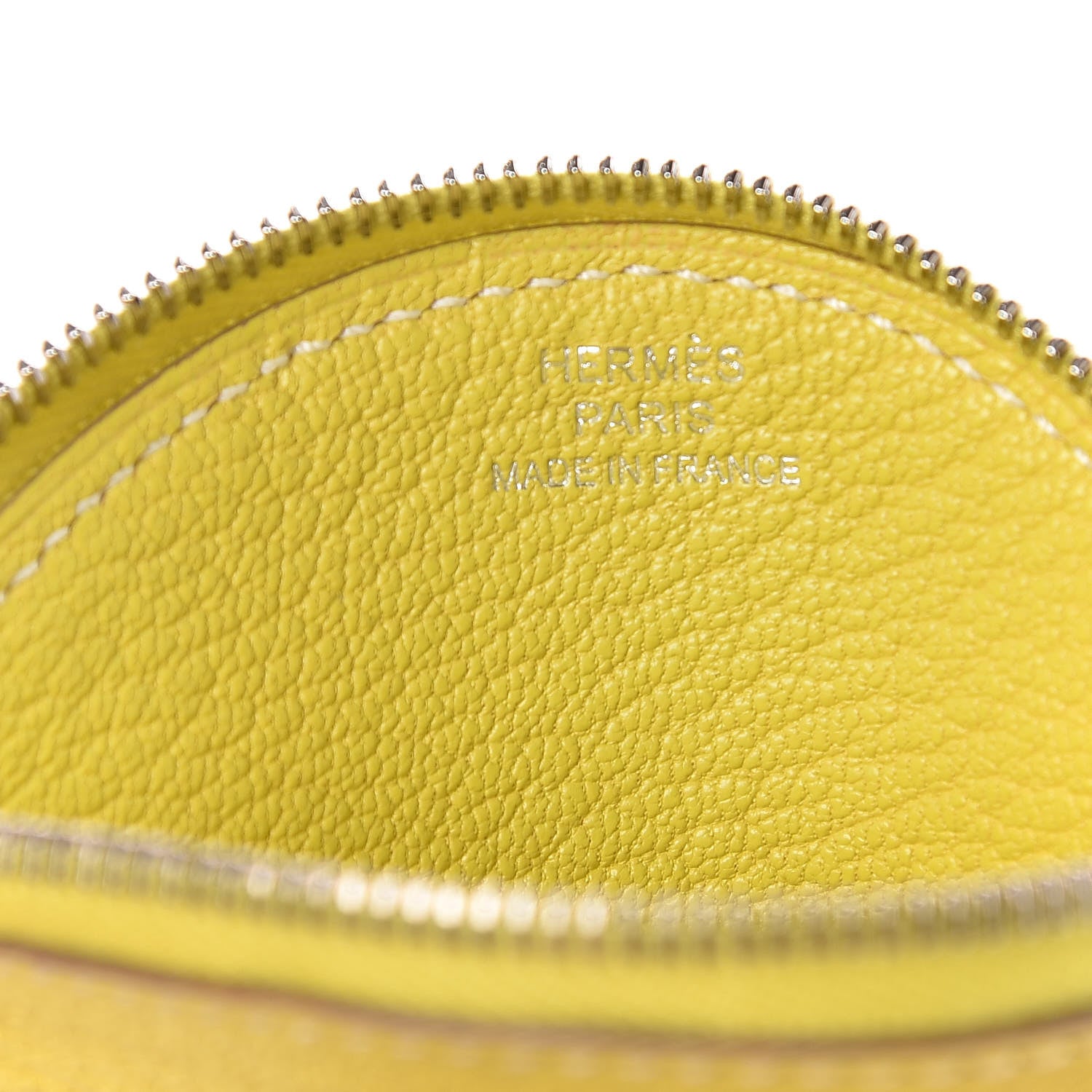 Hermes Chevre Mysore Tutti Frutti Citron Coin Purse Charm Lime 6 of 8