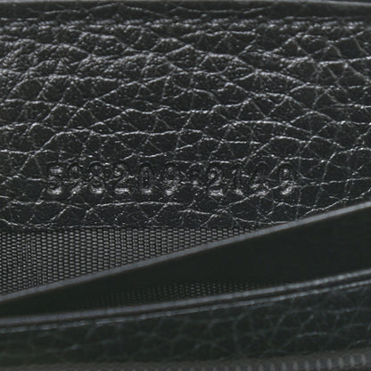 Gucci Pebbled Calfskin Small Soho Zip Around Wallet Black 7 of 13