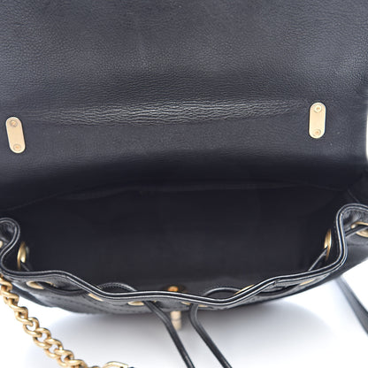 Chanel Calfskin Chevron Stitched Flap Black 5 of 11