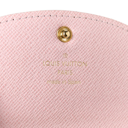 Louis Vuitton Damier Ebene Rosalie Coin Purse Rose Ballerine 6 of 9