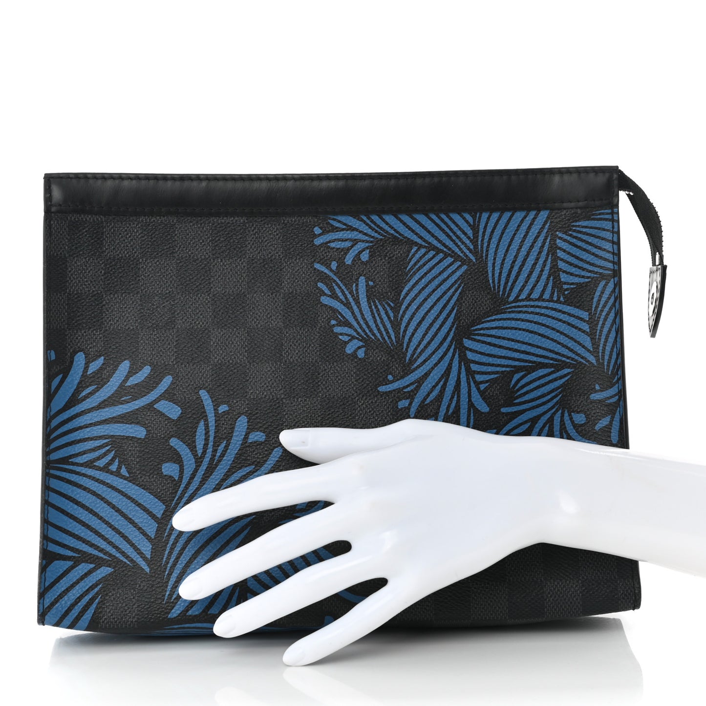 Damier Graphite Rope Pochette Voyage Blue