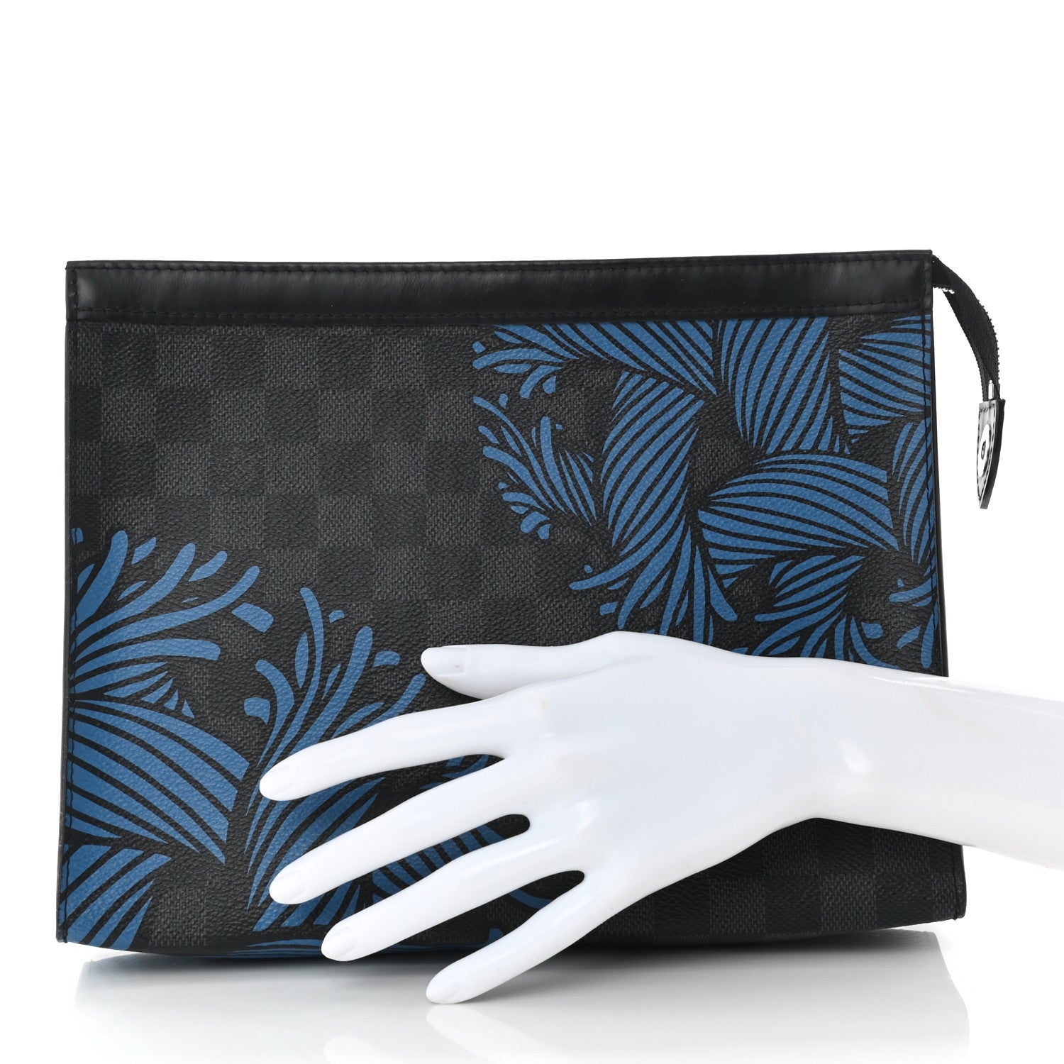 Louis Vuitton Damier Graphite Rope Pochette Voyage Blue 2 of 9