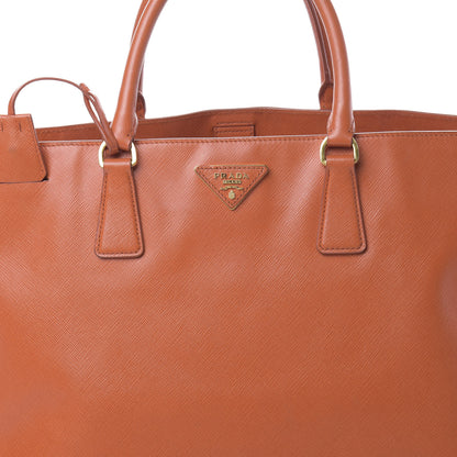 Prada Saffiano Lux Extra Large Tote Papaya 9 of 17