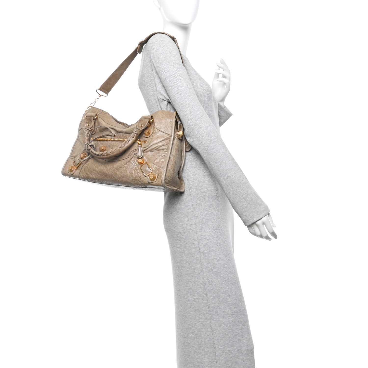 Balenciaga Agneau Giant 21 Gold Hardware City Papyrus 2 of 16