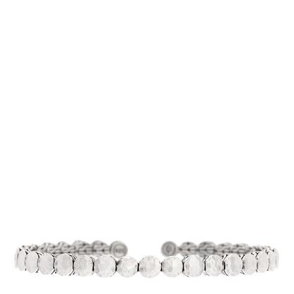 John Hardy Sterling Silver Narrow Hammered Palu Dot Cuff Bracelet 1 of 3