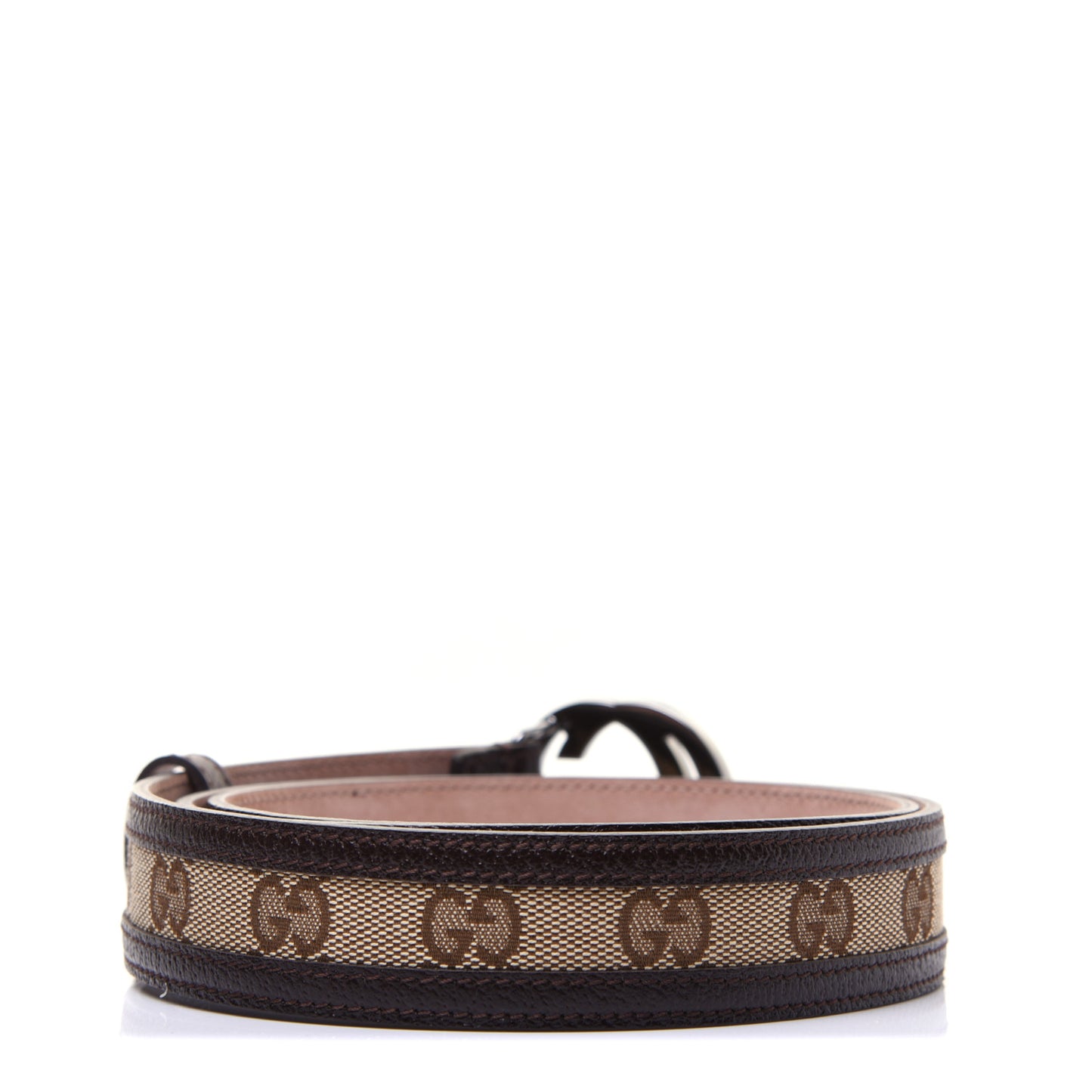 Monogram Interlocking G Belt 95 38 Dark Brown