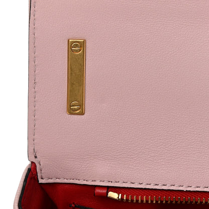 Valentino Garavani Textured Calfskin Stud Sign Shoulder Bag Rose Quartz 7 of 10