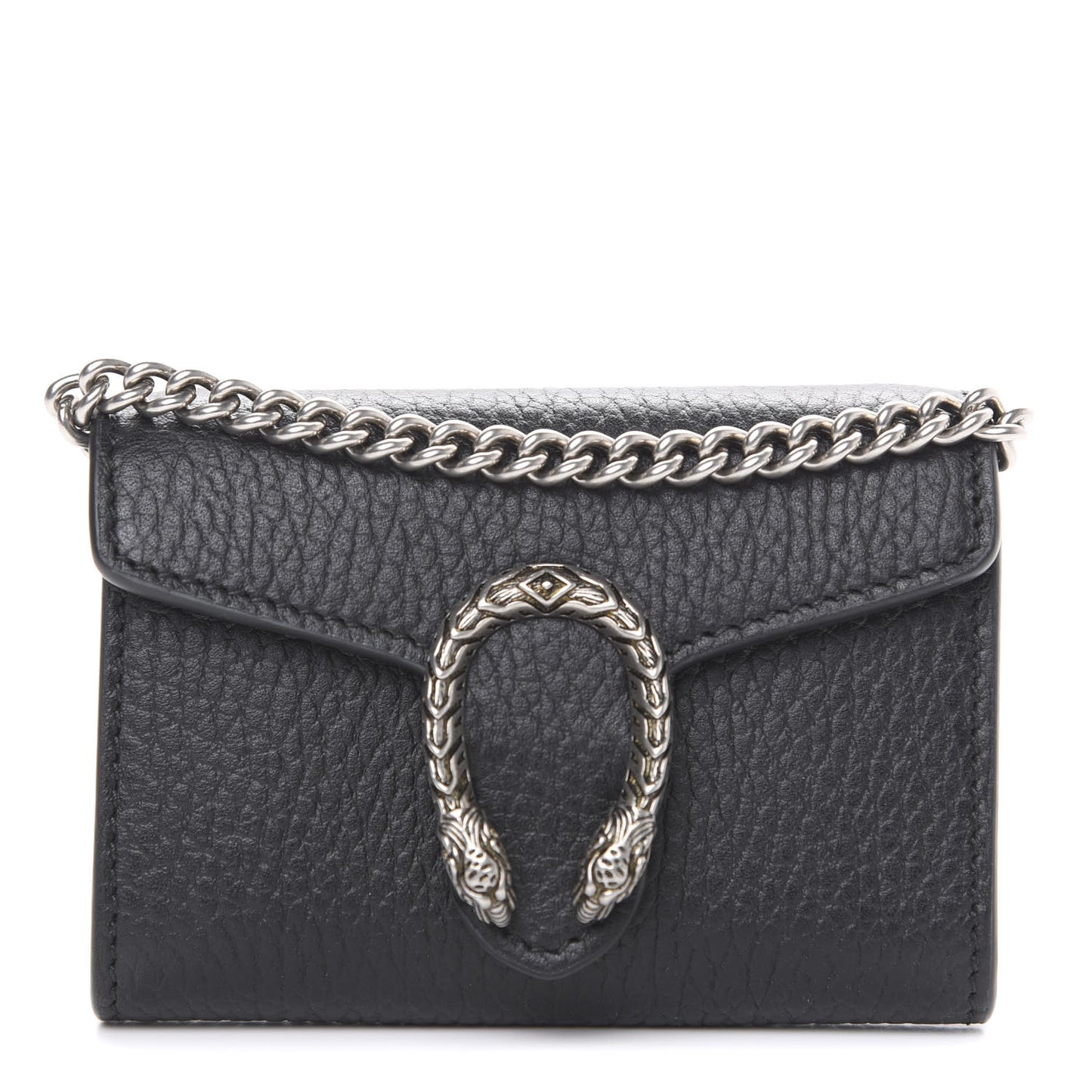Calfskin Dionysus Coin Purse Black