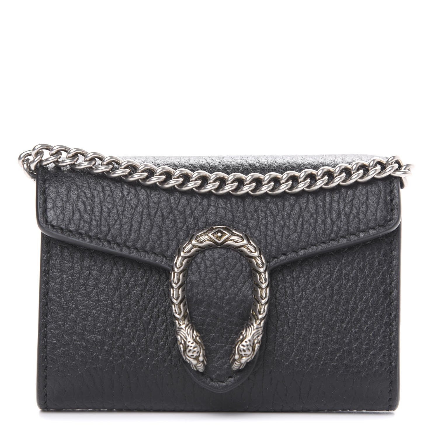 Gucci Calfskin Dionysus Coin Purse Black 1 of 8