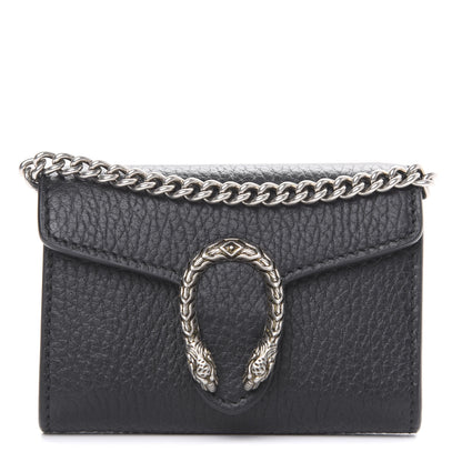 Gucci Calfskin Dionysus Coin Purse Black 1 of 8