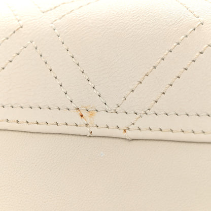 Chanel Calfskin Diamond Stitch Accordion Flap White 13 of 13