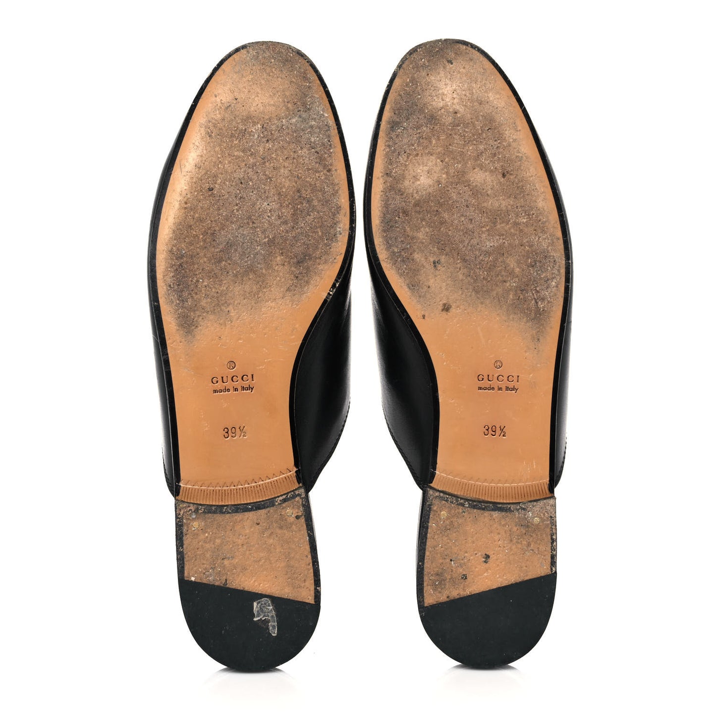 Calfskin Womens Princetown Slippers 39.5 Black
