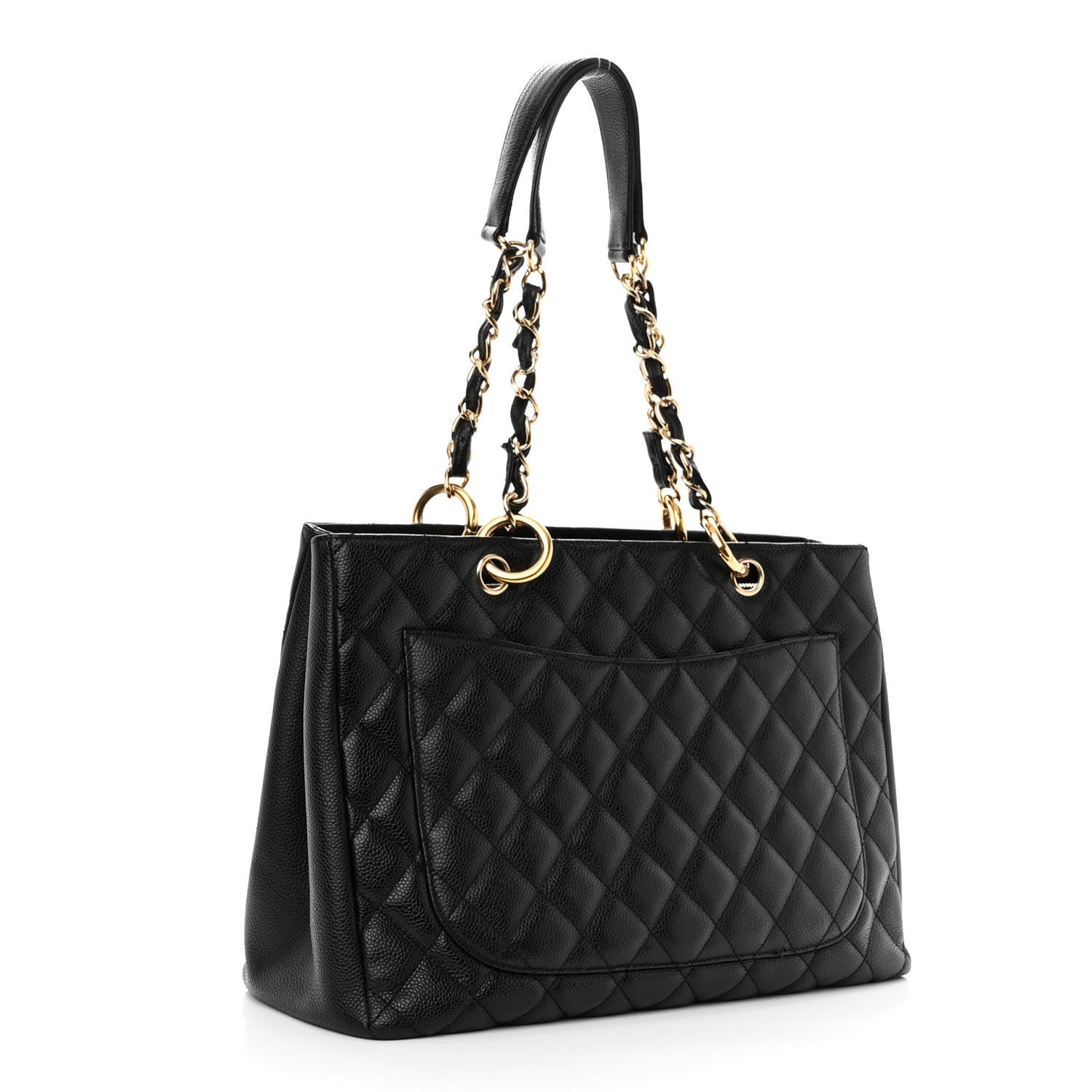 Chanel Caviar Quilted Grand Shopping Tote GST Black 2 of 11