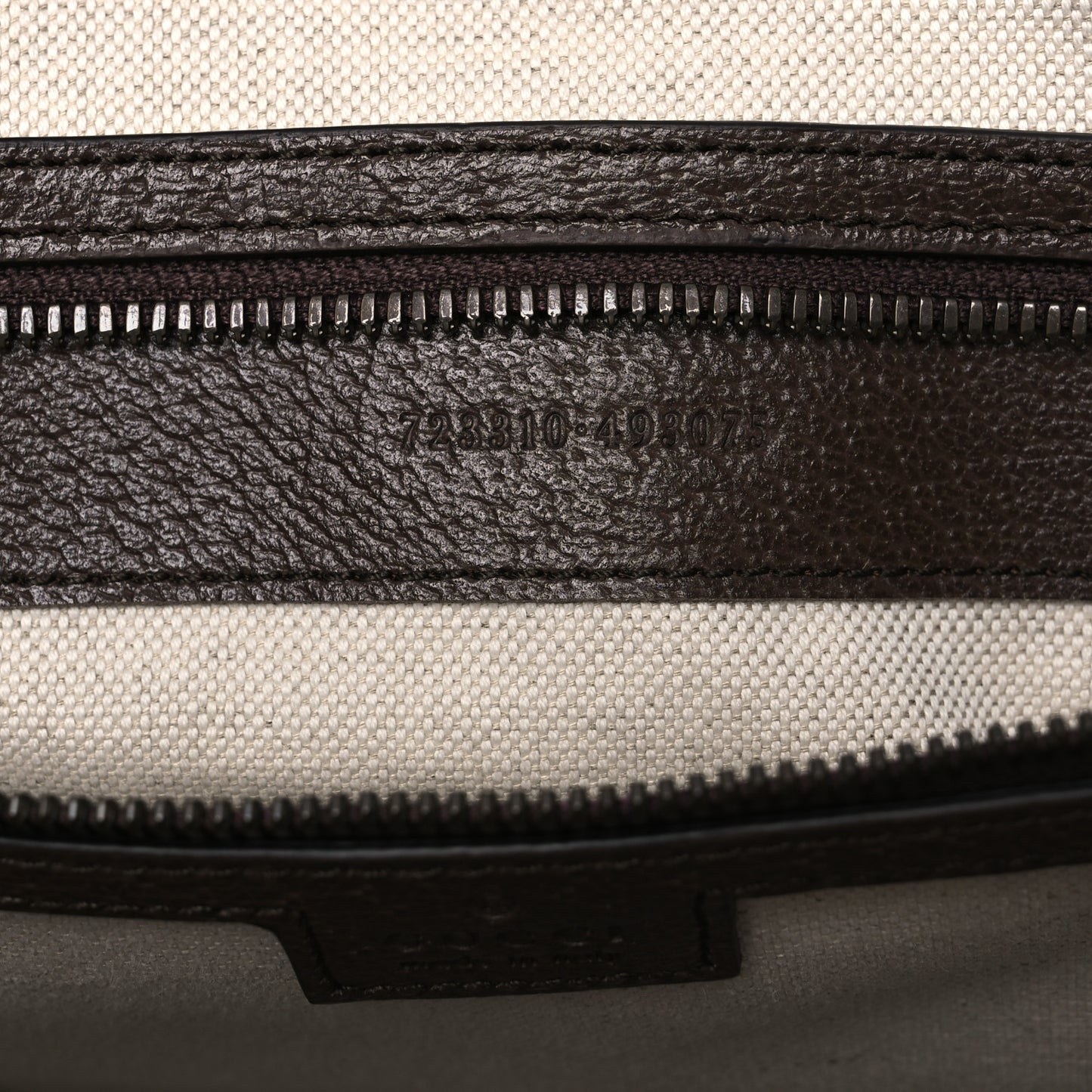 GG Supreme Monogram Textured Dollar Calfskin Web Large Savoy Bowling Bag Beige Ebony New Acero